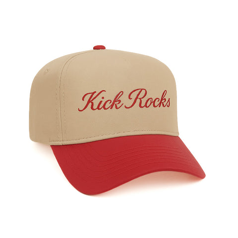 Kick Rocks - Khaki/Red Classic Snapback