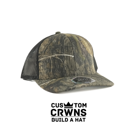 Black Oak Camo Trucker Snapback Hat