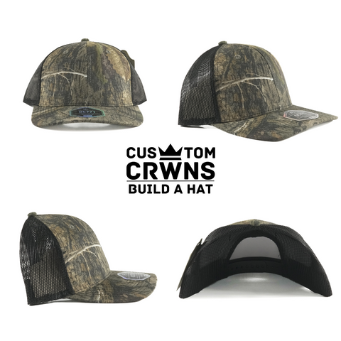 Black Oak Camo Trucker Snapback Hat