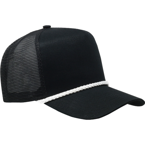 High Crown Mesh Rope Hats