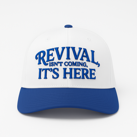 Revival - White/Royal Blue Classic Snapback