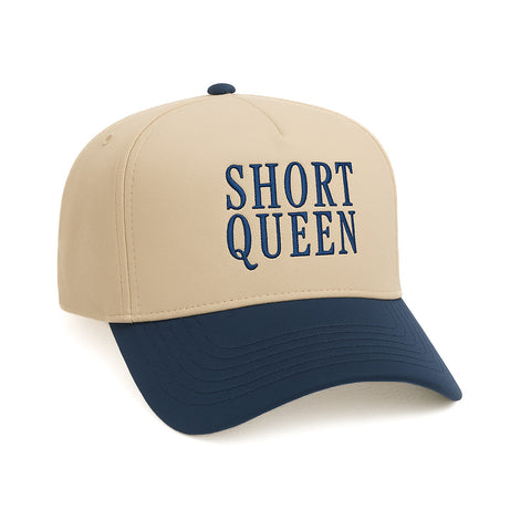 SHORT QUEEN - Khaki/Navy Classic Snapback