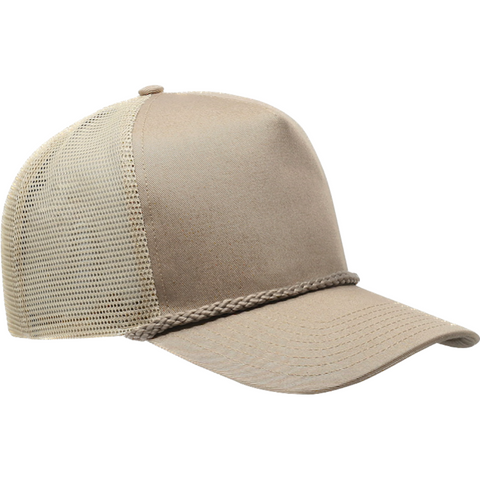 Basic Khaki Rope Snapback