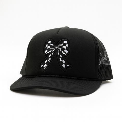 Black & White Bowtie - Foam Trucker Snapback