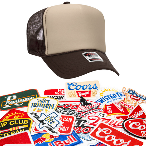 Khaki/Brown Foam Trucker Snapback