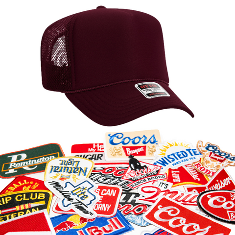 Maroon Foam Trucker Snapback