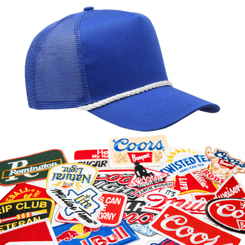 Blue/White Rope Snapback