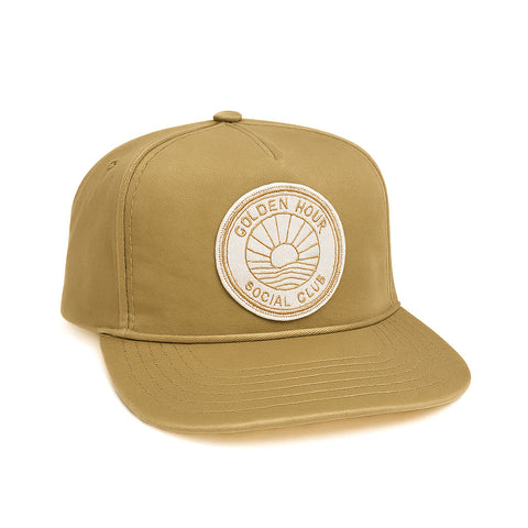 Golden Hour Patch - Khaki Unstructured Snapback