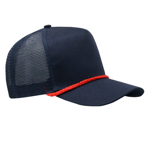 Basic Navy/Red Rope Snapback